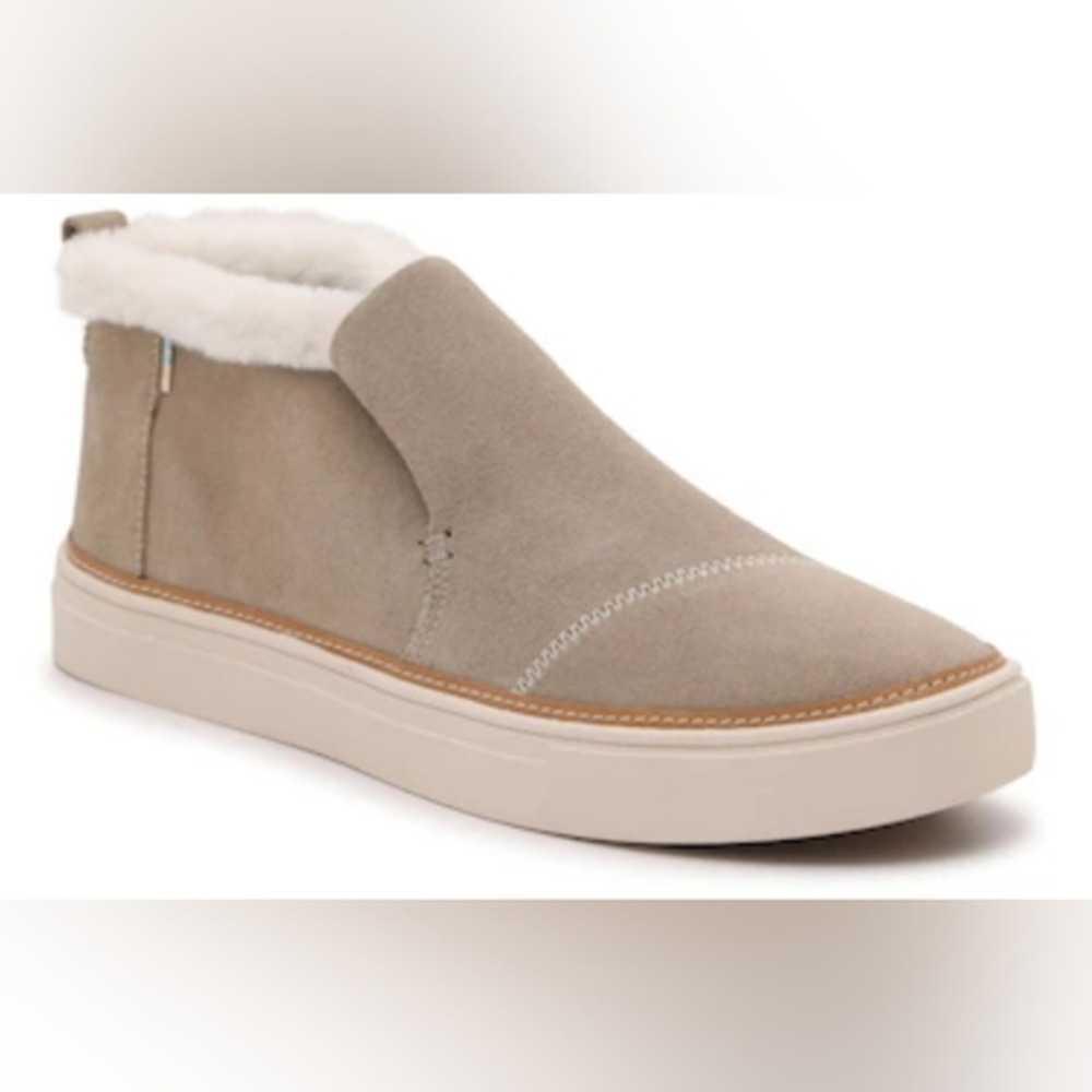 TOMS Paxton‎ faux fur/suede slip on shoe size W7